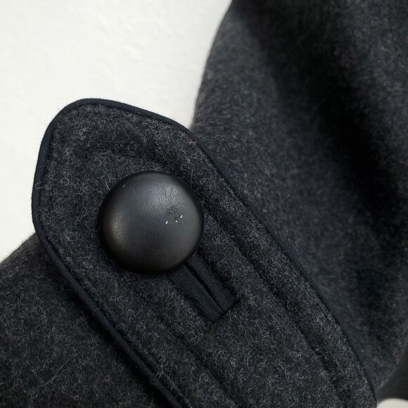 NWOT Isabel Marant Wool Blend Charcoal Short 4 pocket Double Breasted PeaCoat - Picture 12 of 16